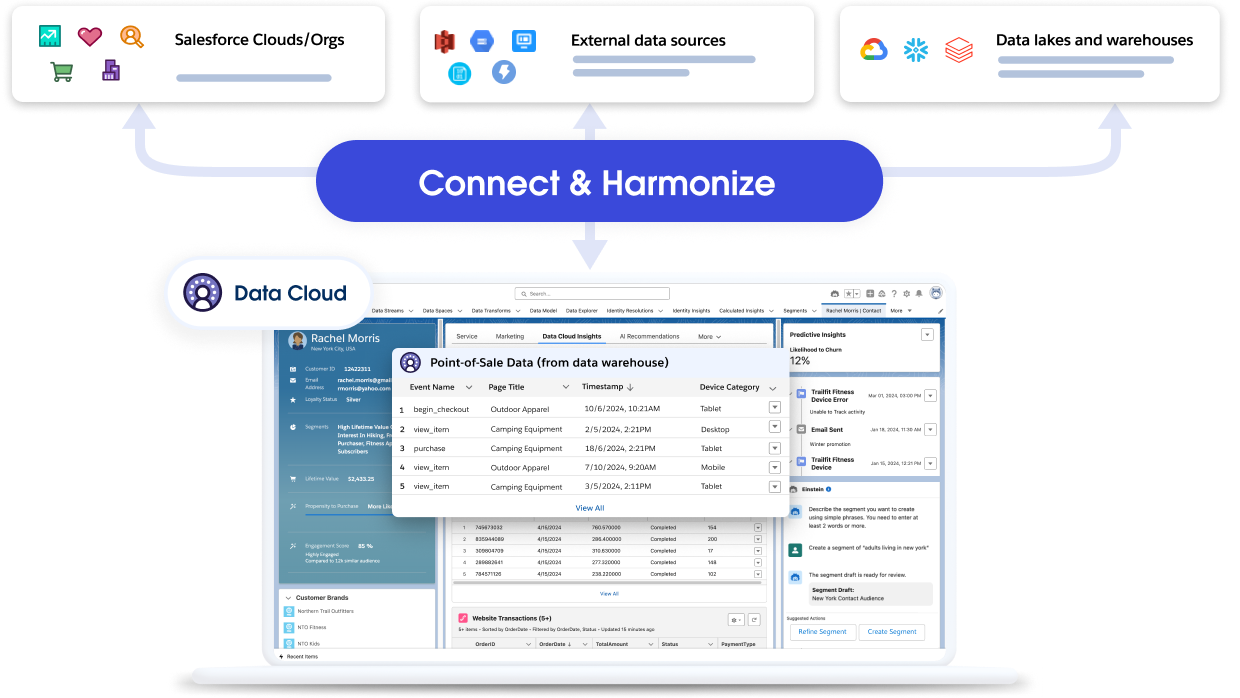 Dashboard View in Salesforce Data Cloud